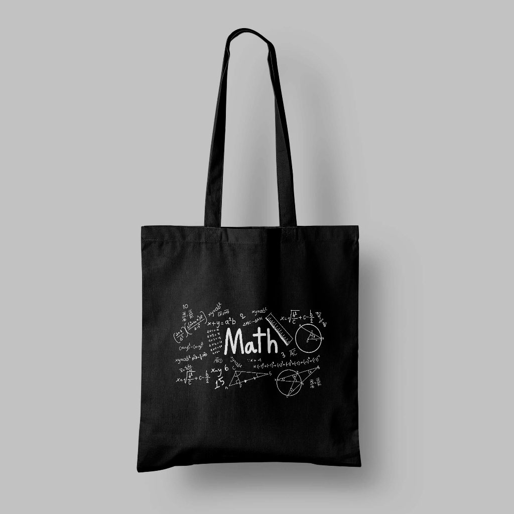 Math Totebag: Creative Math Theme Bag, Unique & Multipurpose Tote Bag ...
