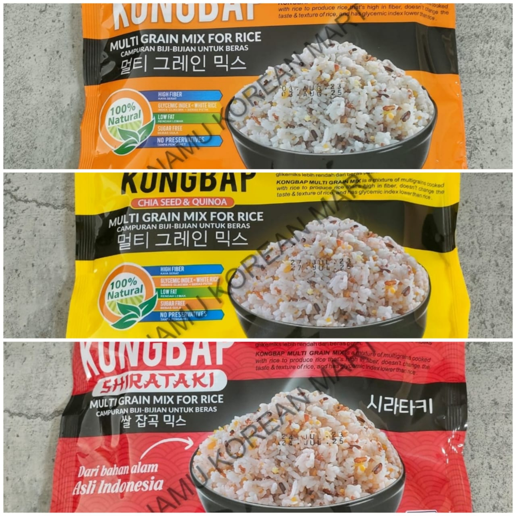 Kongbap Multi Grain Mix For Rice Original/Shirataki/Chia & Quinoa/Mixed Seeds For Rice/Rice
