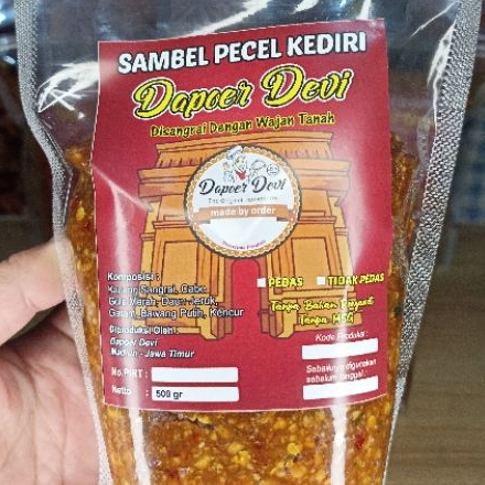 1 kg Sambal Pecel Kediri Dapoer Devi Typical Kediri Pecel Seasoning ...