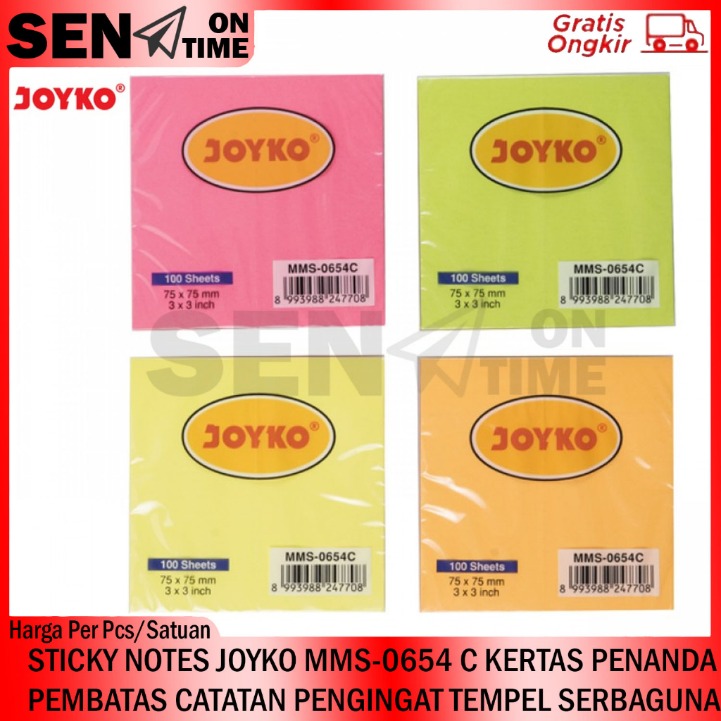 MEMO STICK ADHESIVE JOYKO MMS 0654 STICKY NOTE COLOR MORANDI COLOR ...