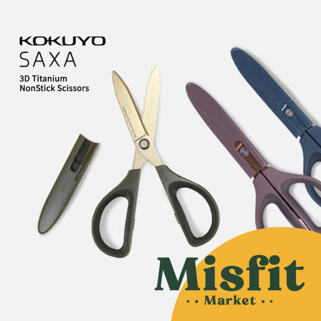 Kokuyo SAXA 3D Titanium Non-Stick Scissors Scissors | Shopee Philippines