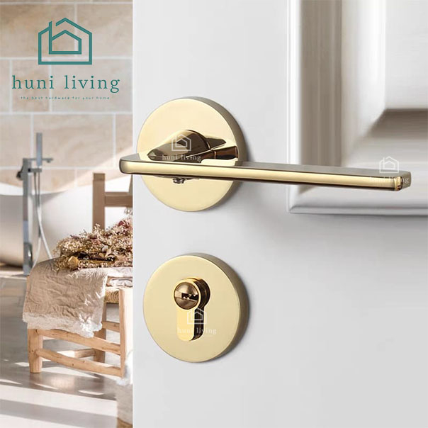 European Style Door Handle Lock Bedroom Indoor Living Room Mechanical ...