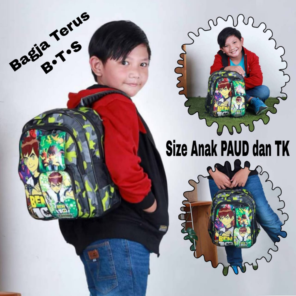 Ben 10 Children's Bag - Boys' School Bag - Children's Backpack | Shopee ...