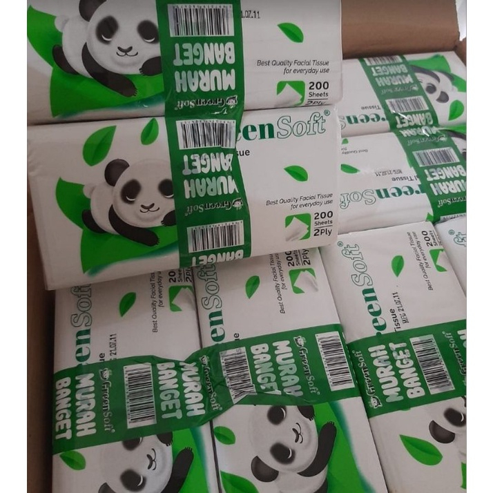 GREEN SOFT TISSUE SAVING PACKAGE 30 THOUSAND CONTENTS 5 PACKS | Shopee ...