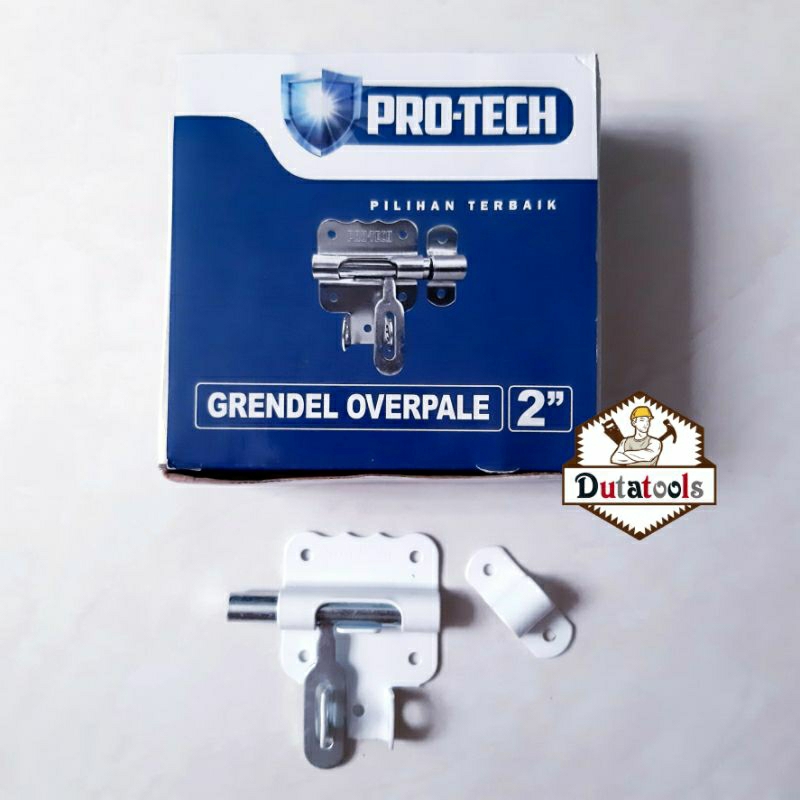 PUTIH Protech 2" White Thick Plate Latch/Padlock Latch/Safety Latch