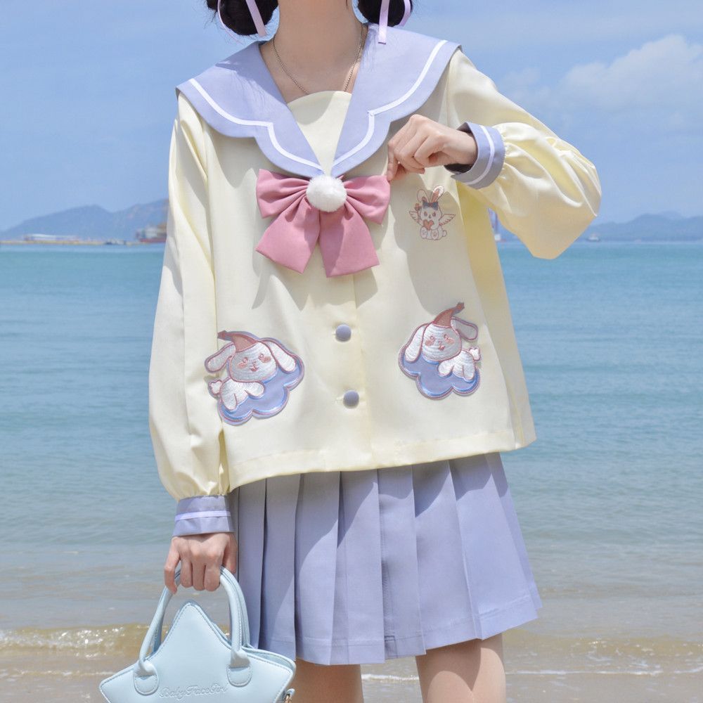 Cc89 sailor seifuku Japanese School uniform pastel bunny jk uniform