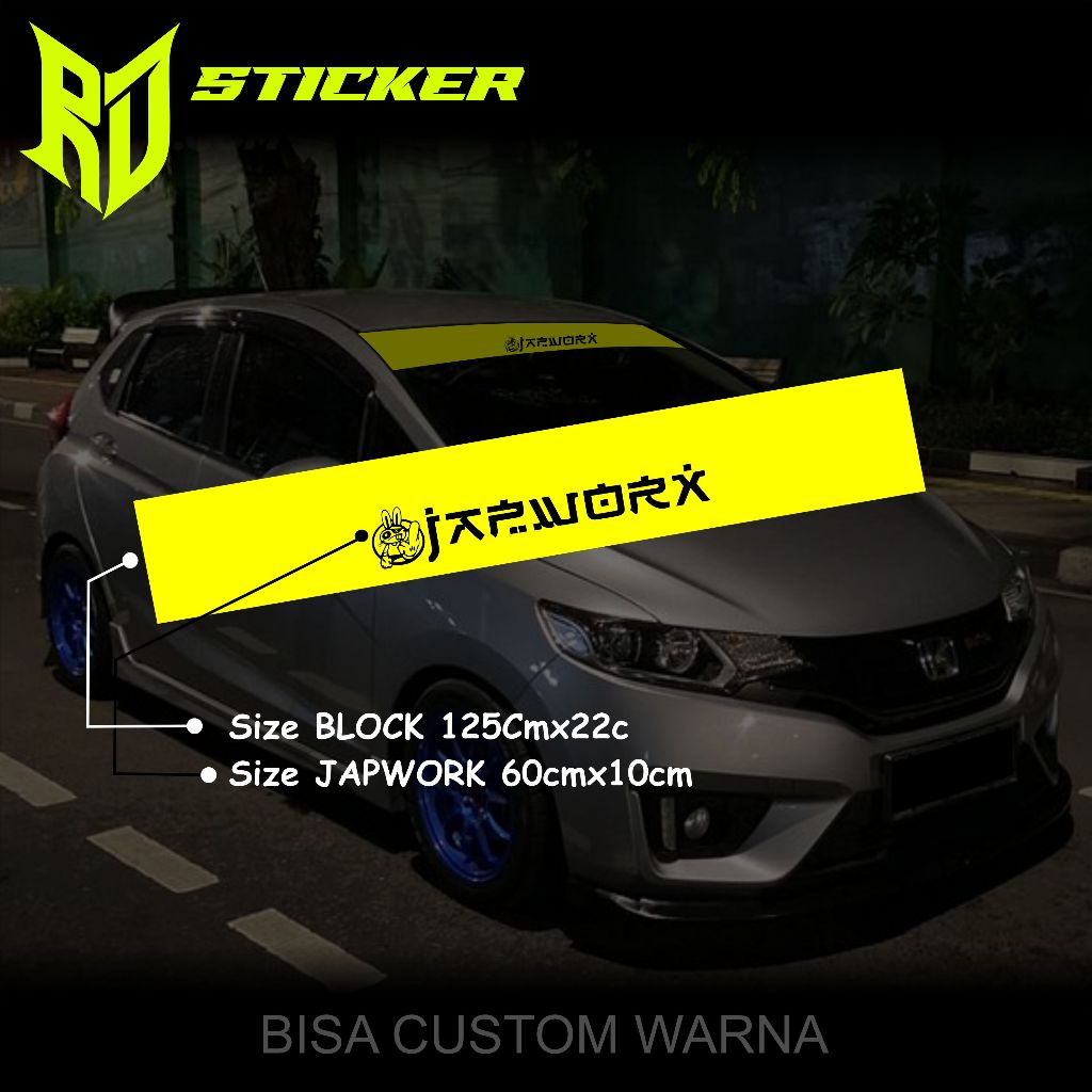 Front CAR WINDSHIELD JAPWORK STICKER | Shopee Philippines