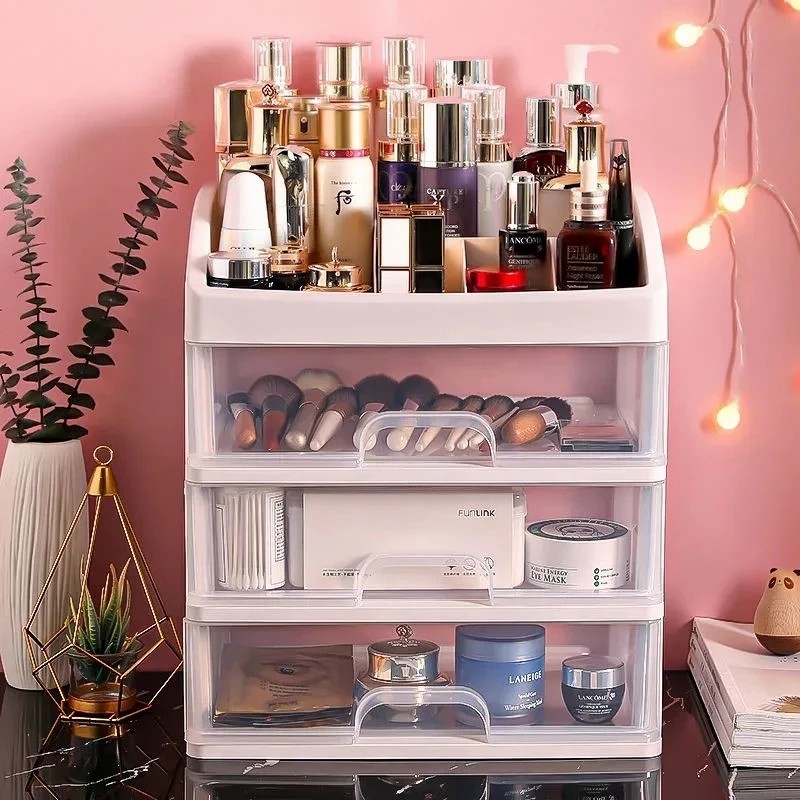 3-Drawer Cosmetic Rack Cosmetic Makeup Rack Makeup Box/ | Shopee ...