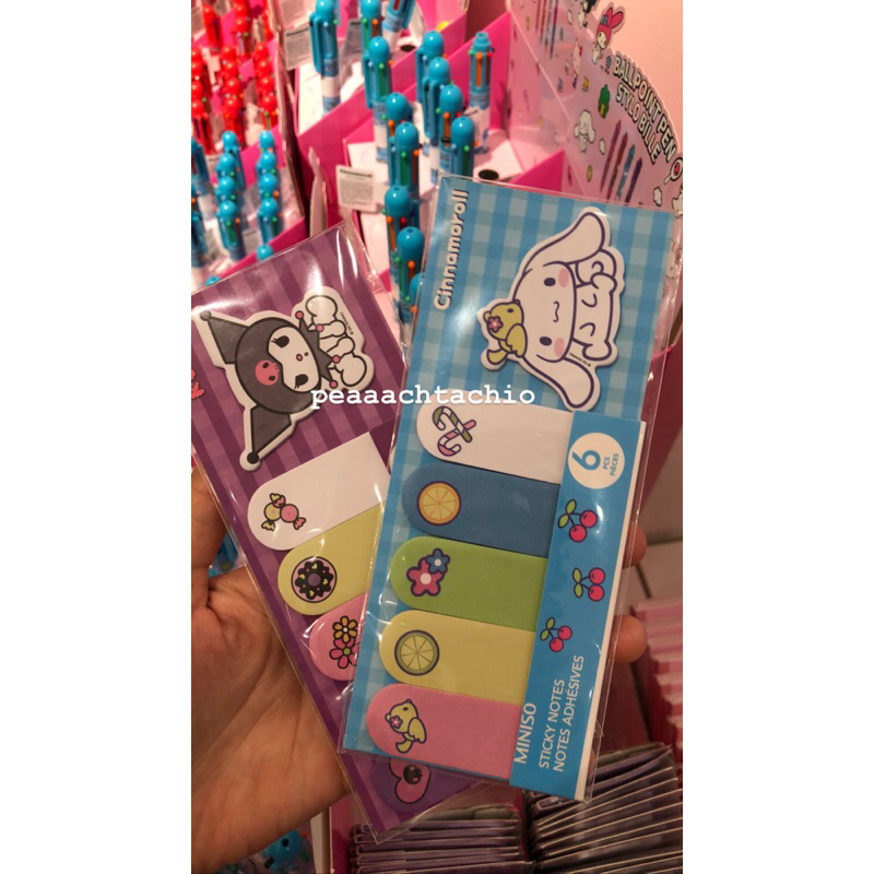 Miniso X SANRIO characters post it sticky notes | Shopee Philippines