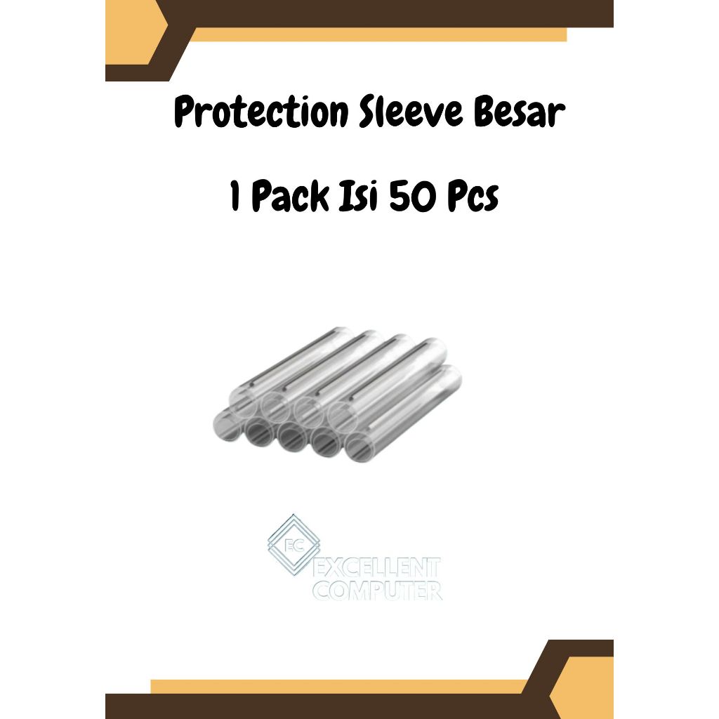 1 PACK CONTAINS 50PCS Protector Protection Sleeve 2 Wire Large Diameter ...