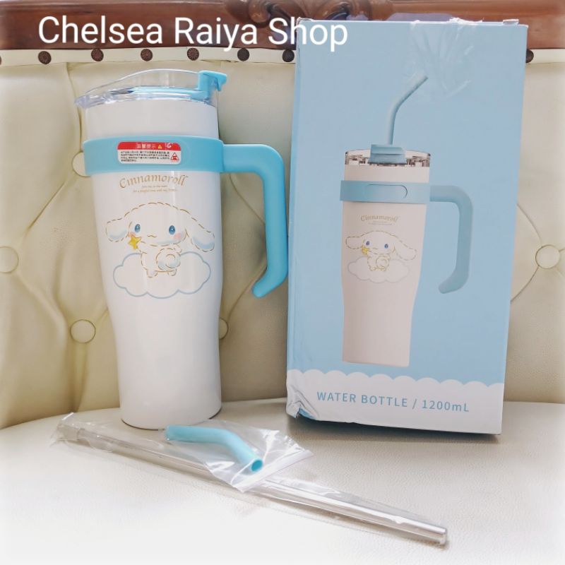 Jumbo Stainless Tumbler+Sanrio Cinnamoroll Awan Straw 1200ml Cinamorol ...