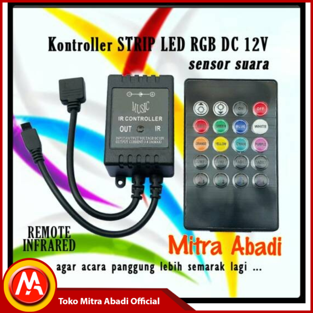 Remote Driver RGB Sound Sensor INFRARED Controller | Shopee Philippines