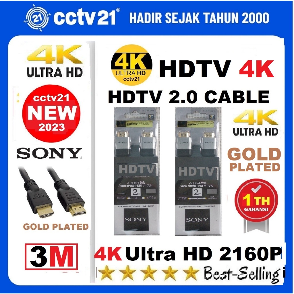 3m Ultra HD 4K HDTV Cable Version 2.0V High Speed Gold Plated Price for ...