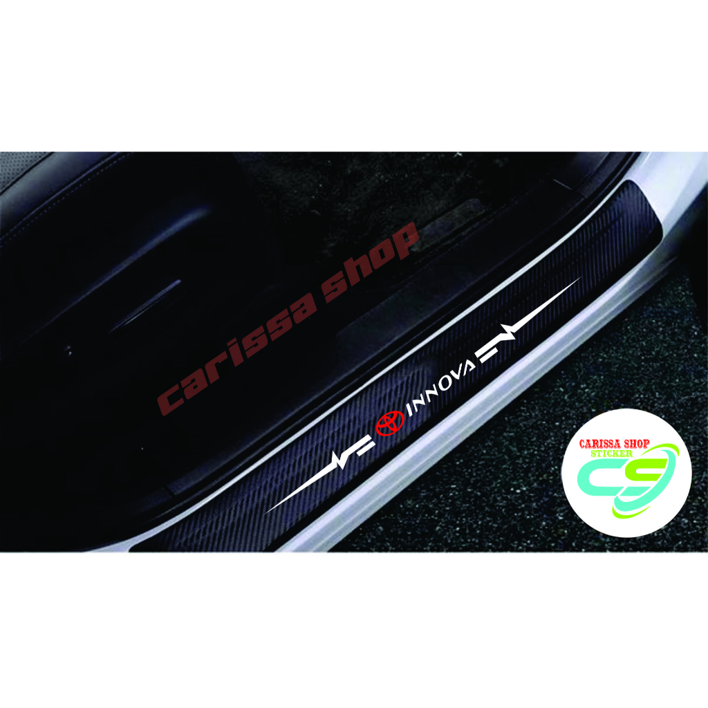 9pcs 3d carbon sill plate stickers for toyota cars 3d carbon stickers ...