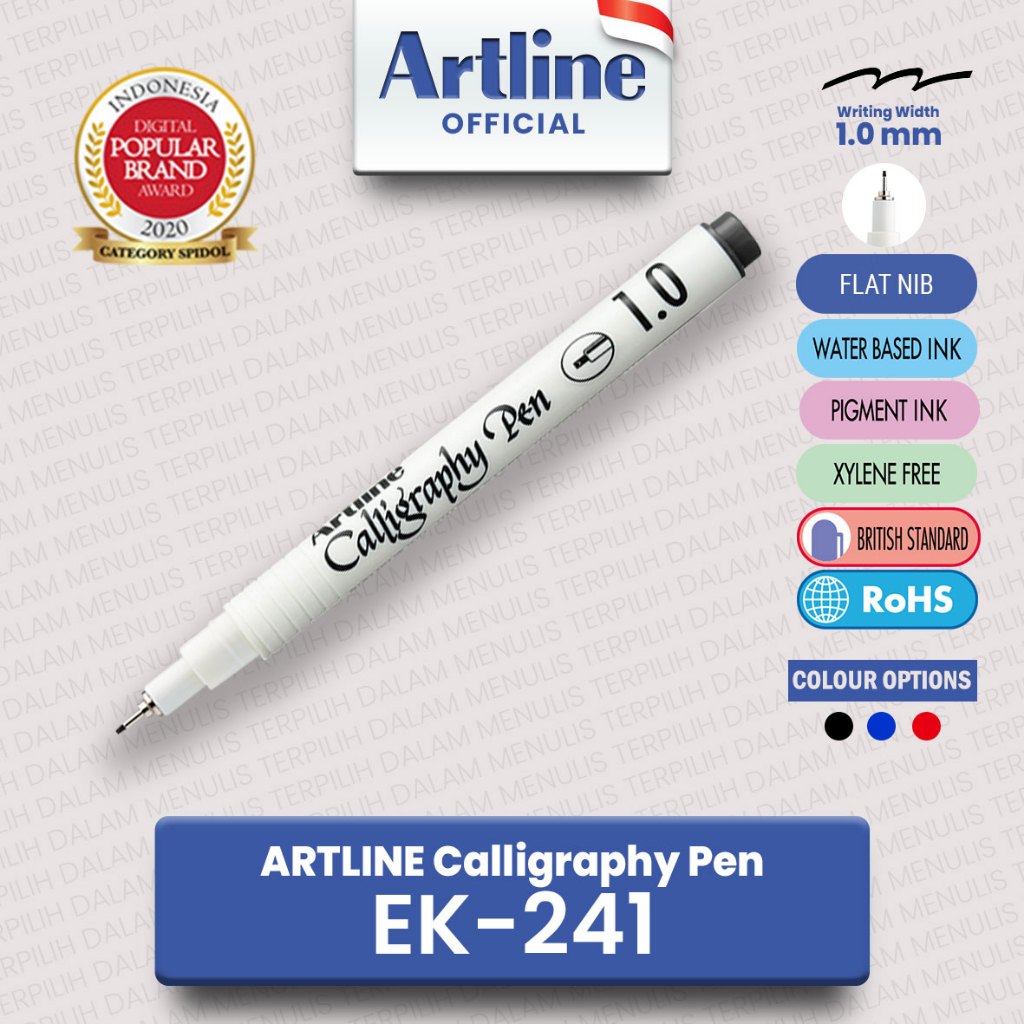 ARTLINE Ballpoint Pen Calligraphy Calligraphy Lettering 1 mm Pens EK ...