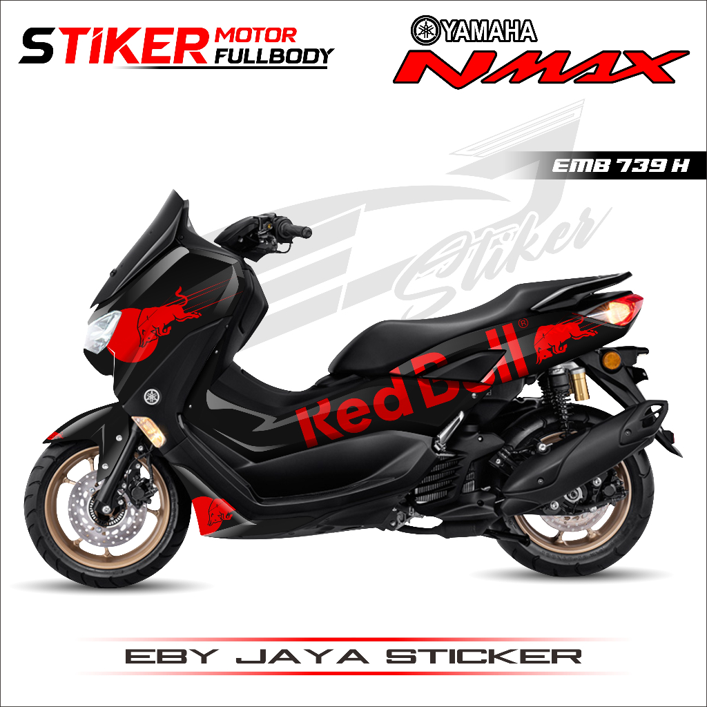NMAX MOTORCYCLE VARIATION DECAL STICKER GLOSSY DOFF NMAX PRINTING ...