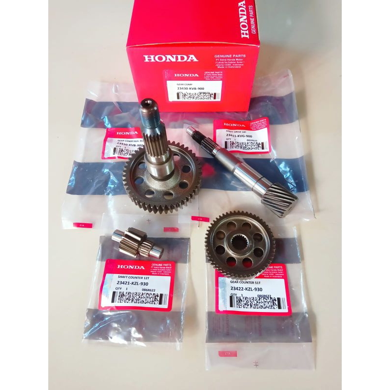 Gear Ratio Complete SET HONDA VARIO 110 Carburetor/VARIO 110 Carburetor
