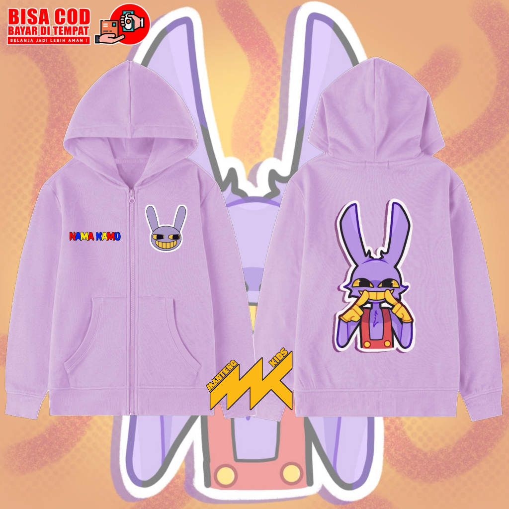 Jax The Amazing Digital Circus Children's Hoodie Jacket FREE NAME ...
