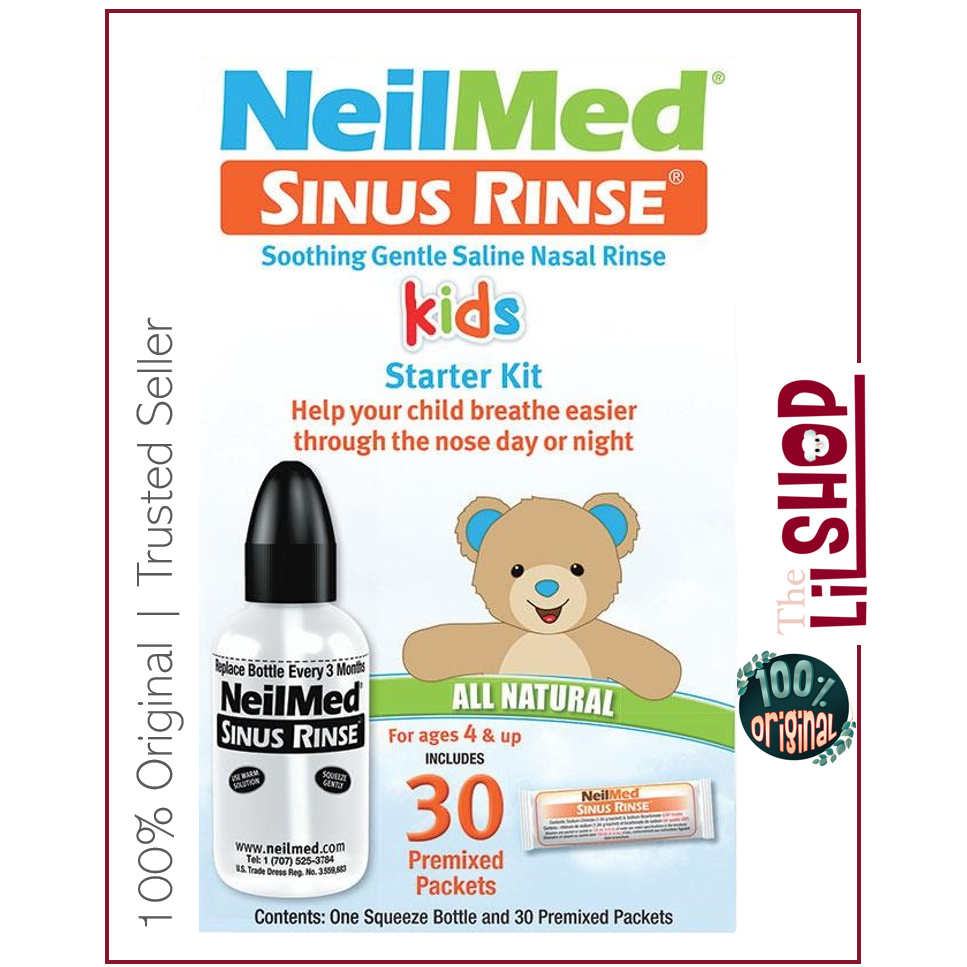 Neilmed Sinus Rinse Kids Starter Kit 30 Sachets | Sinus Therapy for ...