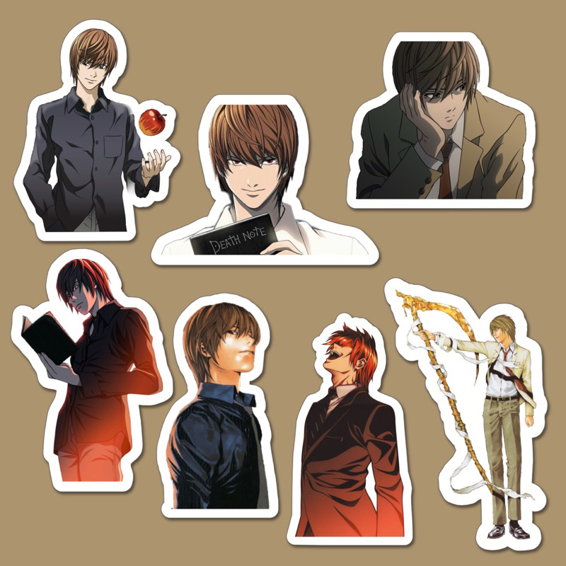 Sticker Anime Death Note Kira Light Yagami L Lawiet Misa Amane Ryuk