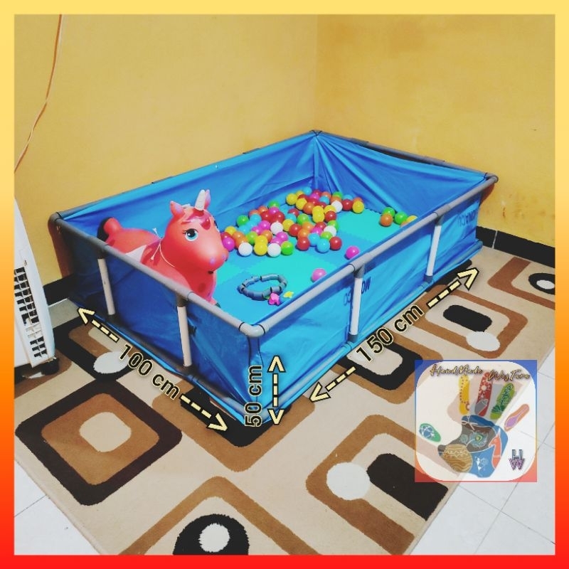 Children's Play Pool Frame/Baby Play Pool Made Of 3/4 Inch PVC Pipe ...