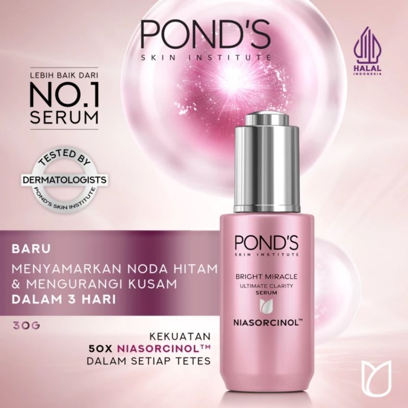 Ponds Bright Miracle Niasorcinol Day Night Serum 30g 