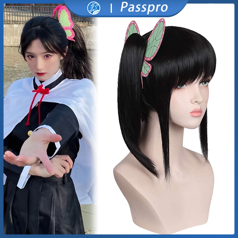 Kanao Tsuyuri Wig Halloween Party Cosplay Wig Demon Slayer | Shopee ...