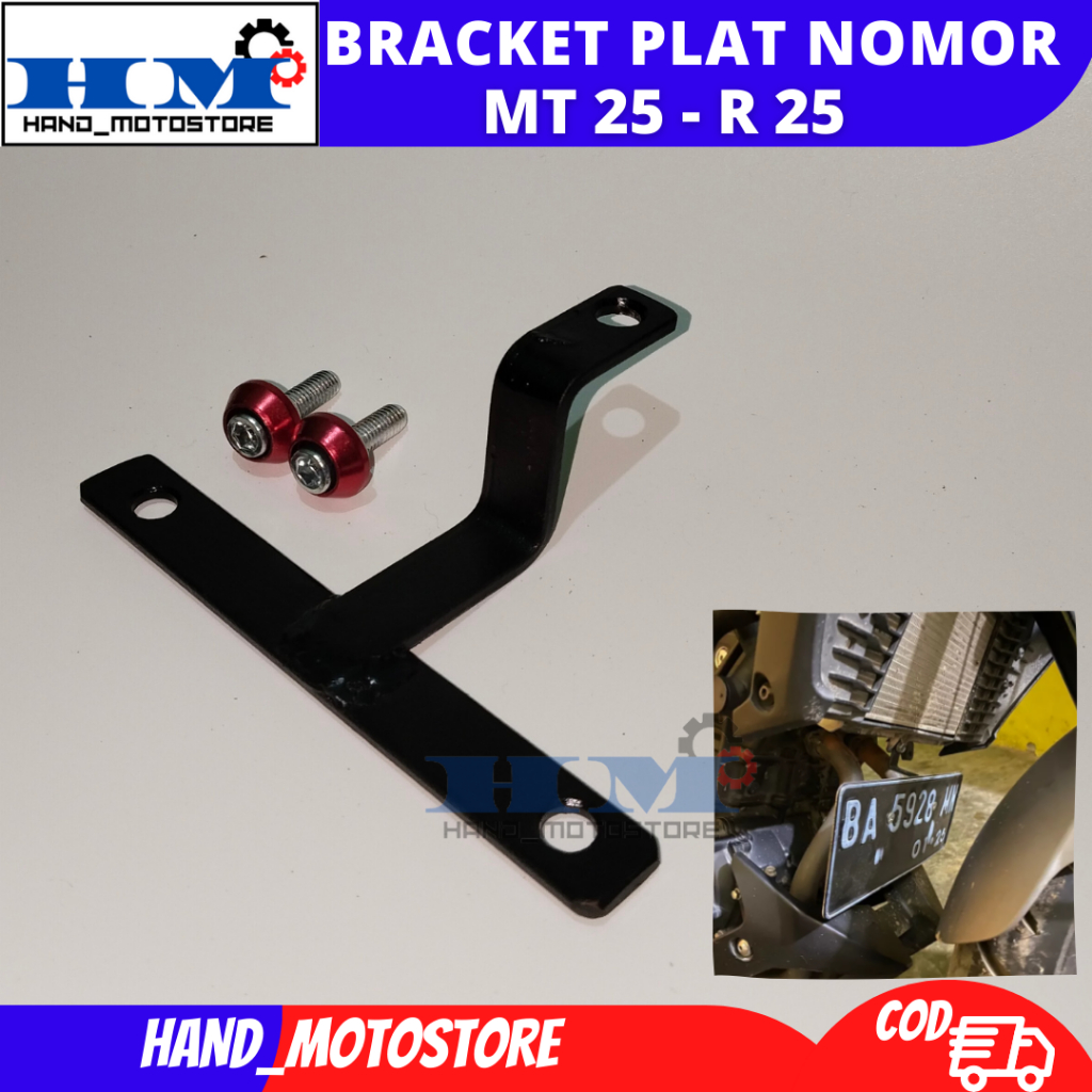 Mt 25 R25 Number Plate BRACKET/Police Number Plate Holder Under ...