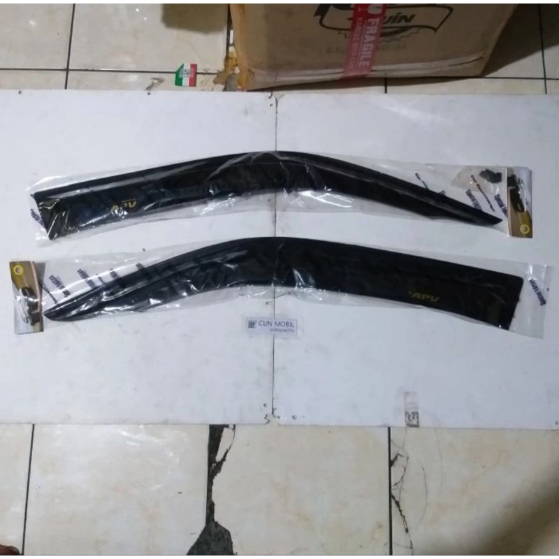 HITAM Front APV water gutter black left and right (Gojek Grab only ...