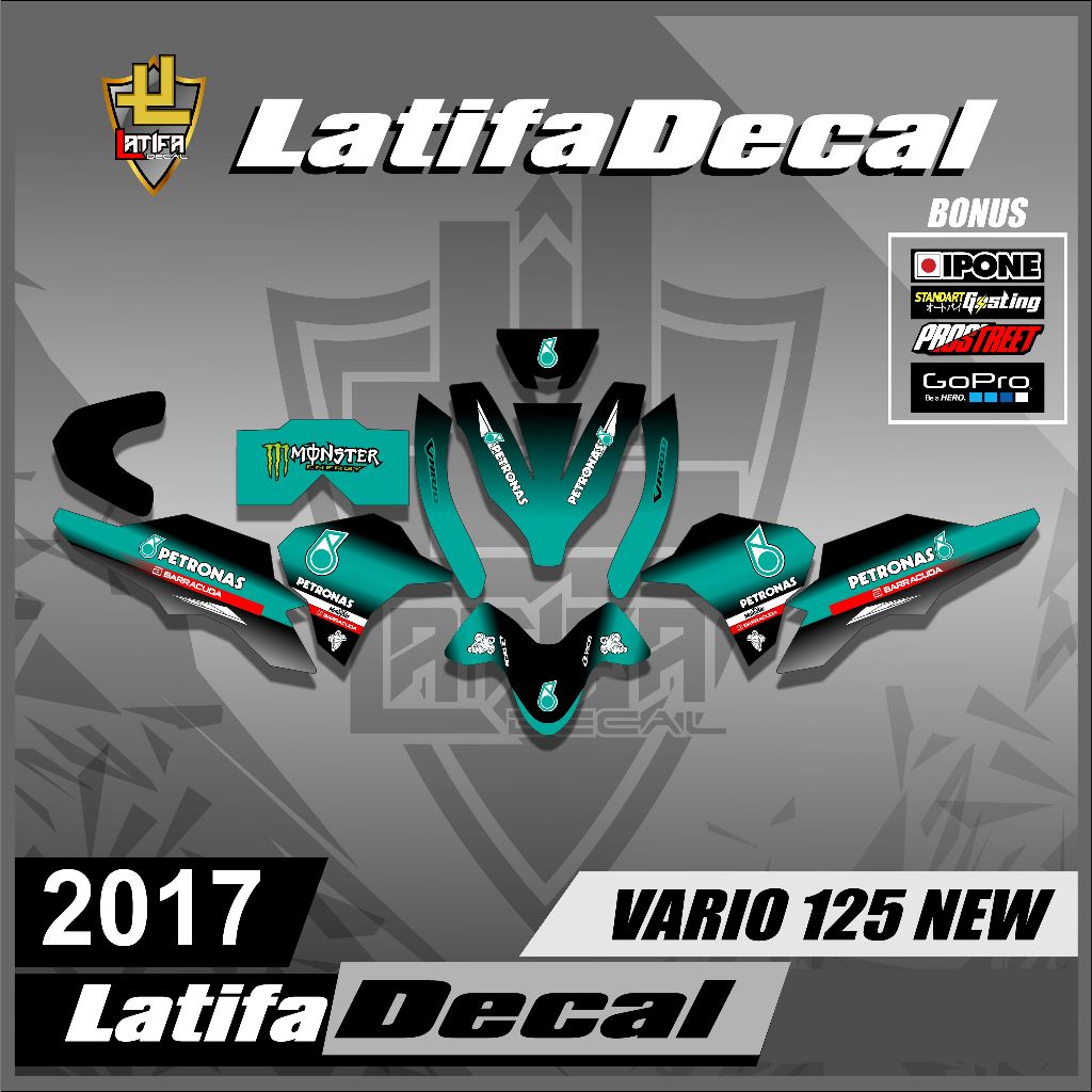 Sticker Decal Vario 125 New Design Simple Petronas FullBody Decal Vario ...