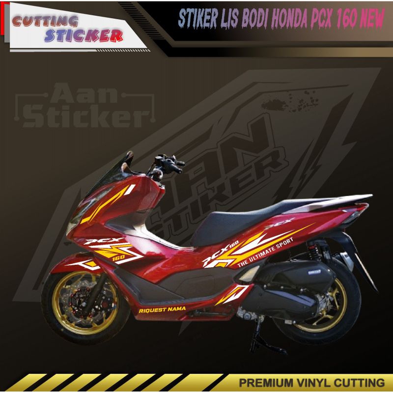 Honda pcx 160 all new vol 3 body trim stickers striping honda pcx 160 ...