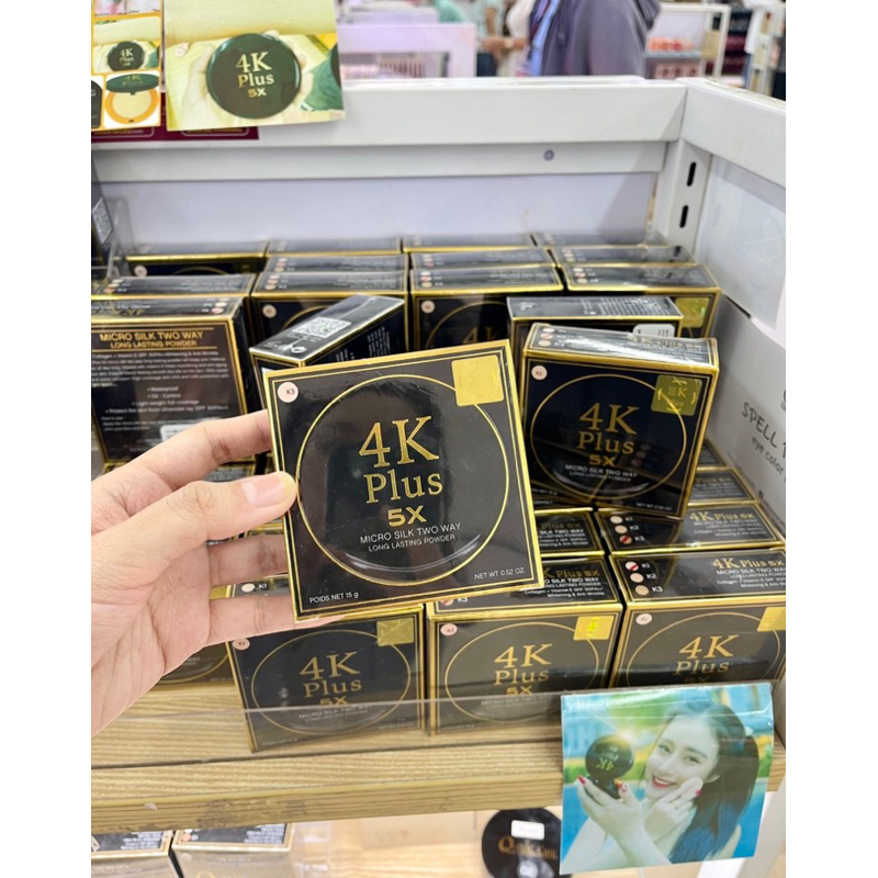 4K Plus Micro Silky Two Way Cake Powder ORIGINAL THAILAND | Shopee ...