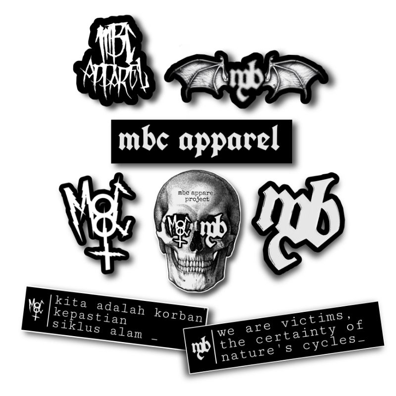 Exclusive Sticker pack V1 MBC Apparel Sticker package | Shopee Philippines