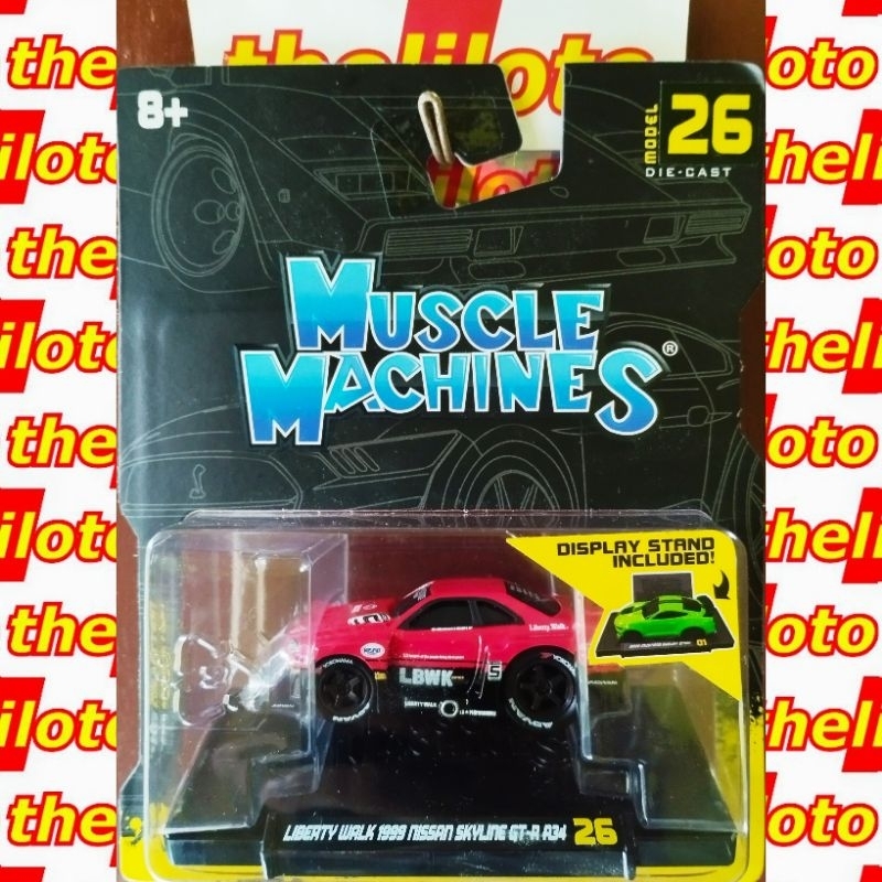 Muscle MACHINES LIBERTY WALK 1999 NISSAN SKYLINE GT-R R34 MAISTO GTR ...