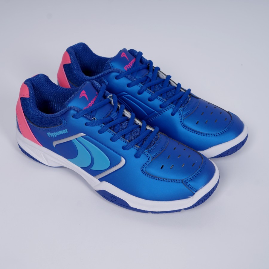 Flypower Badminton Shoes Kalasan 06 Blue White Pink Shopee Philippines