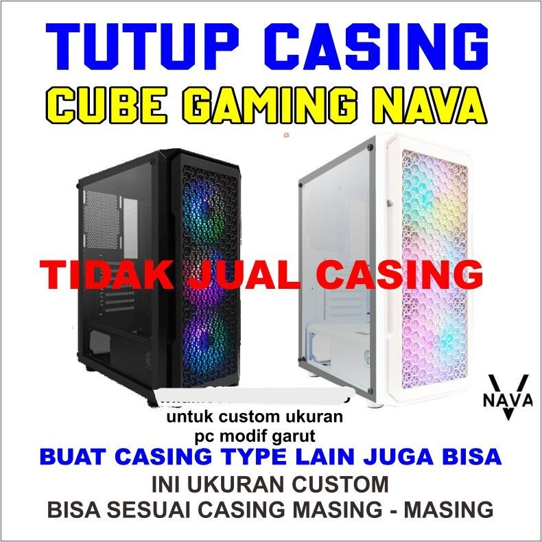 Side PANEL PC CASING CUBE GAMING NAVA just close it | Shopee Philippines