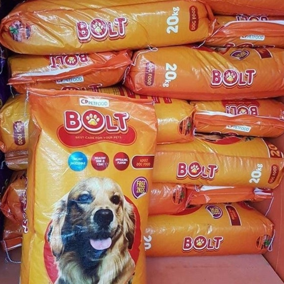 Bolt Dog Dry Dog Food 1Kg Dry Food Freshpack Bolt Triangle Shape Beef ...