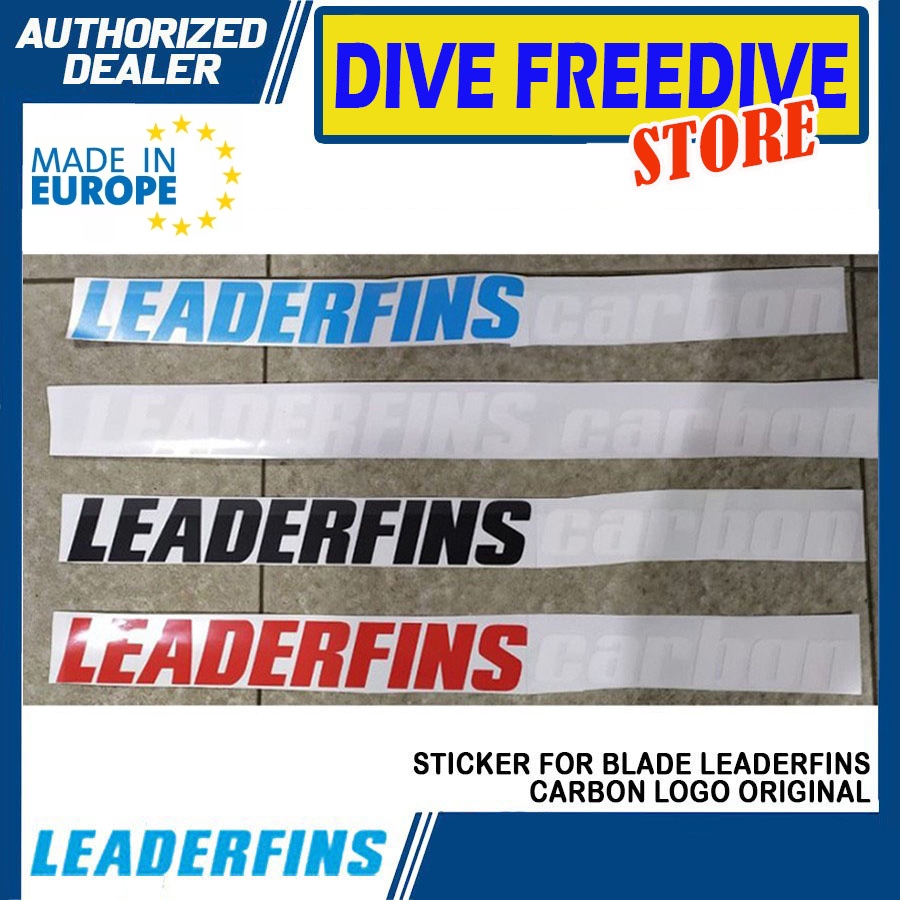 Leaderfins Sticker For Blade Long Fin Carbon Logo Long Diving Frog Feet ...