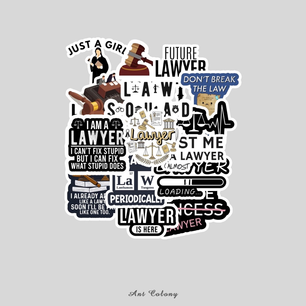 Legal Education Pack Sticker Laminated Vinyl Sticker | Law Crime Crime ...
