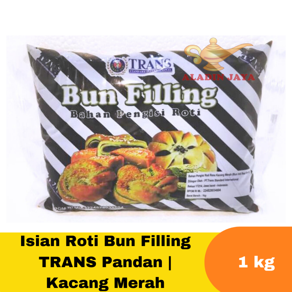 MERAH Bread Filling Bun Filling TRANS Pandan | Red beans 1 kg | Shopee ...