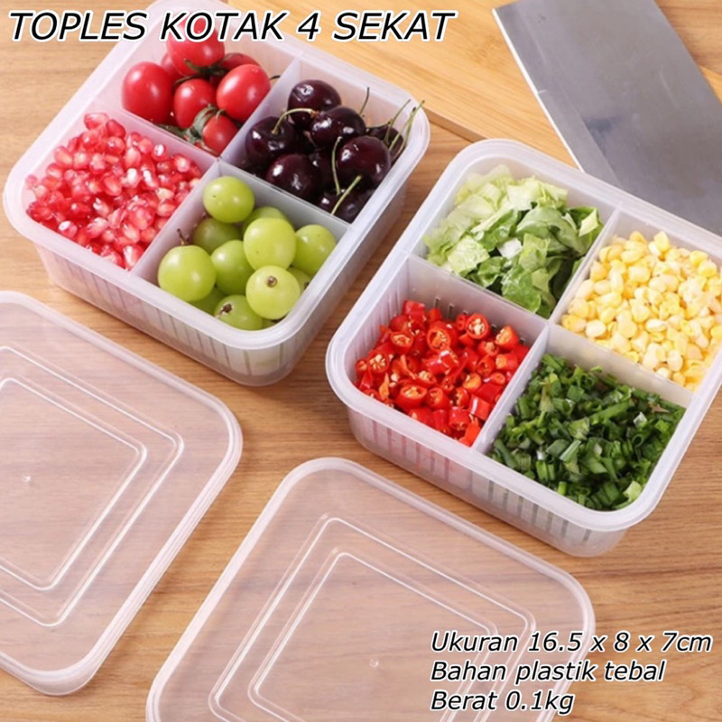 4 compartment box jar || MULTIPURPOSE FILTER BOX || STORAGE JAR BOX ...