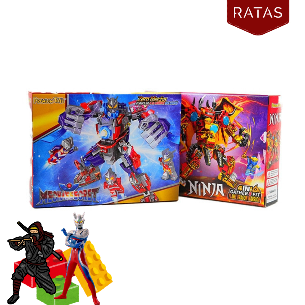 Lego Set Children's Toys Bricks Ultraman Zero Mecha + Power Rangers ...