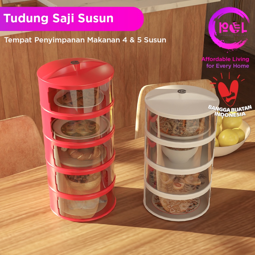 Special Price POL Tudung Saji 4 5 Layers Plastic Food Storage Rack ...