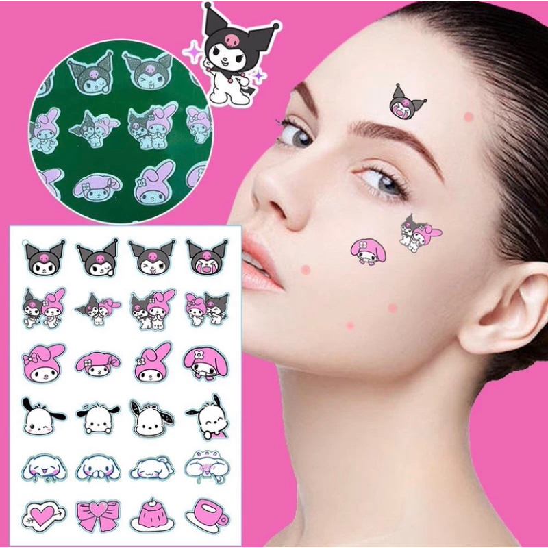Acne Patch Sticker Sticker Acne Sticker Sanrio Kuromi Melody Pochacco ...