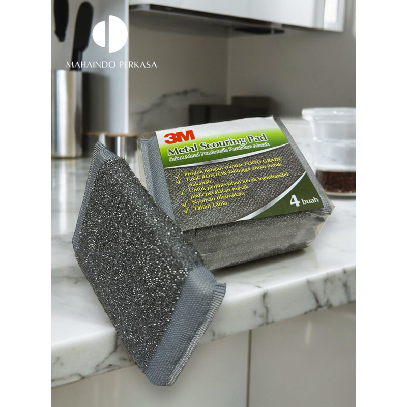 3M Scotch Brite Metal Scouring Pad Stainless Metal Coir Cookware ...