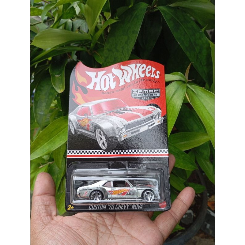 Hot Wheels RLC 2024 - Custom 70 Chevy Nova - Zamac Argenté - édition Collector 1/64