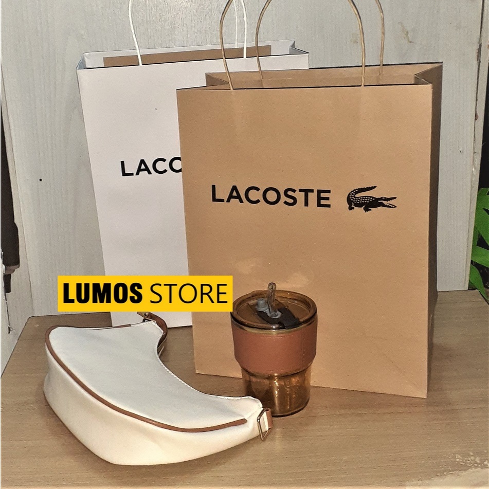 Lacoste 2 sided Medium Paper bag 33x26 x 12 cm