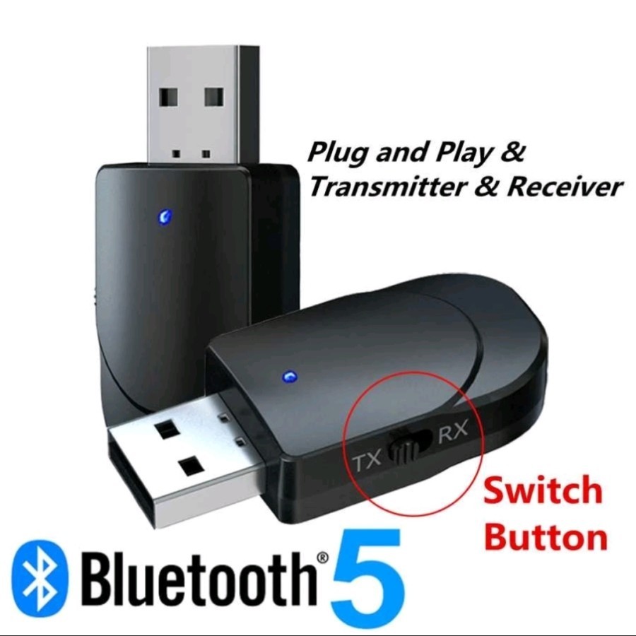 Rx tx 2 in 1 USB Audio Bluetooth 5.0 Transmitter & Receiver | Shopee ...