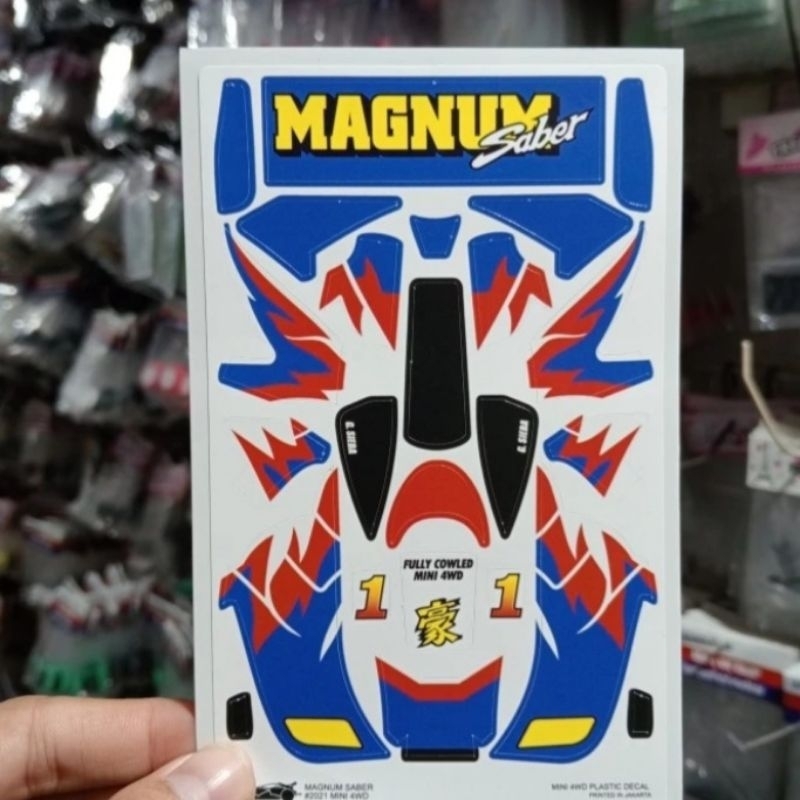 Decal MINI 4WD MAGNUM SABER STICKER TAMIYA | Shopee Philippines