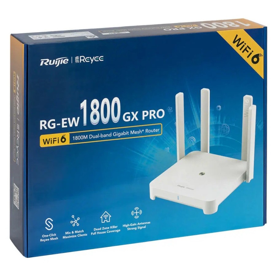 Ruijie RG-EW1800GX PRO 1800M Gigabit dual band Wireless Router WIFI 6 ...